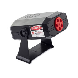Projektor laserowy LED DISCO STROBOSKOP + głośnik / 15524