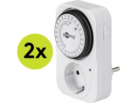 Zestaw 2 sztuk, zegar analogowy Goobay