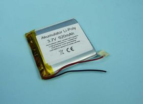 620mAh 3,7V Li-PO 2-PIN 50x45x4mm