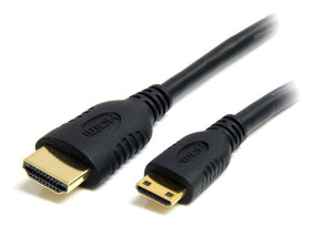 Kabel HDMI 1m A: HDMI B: Mini HDMI A: Męskie B: Męskie High Speed HDMI 1.4