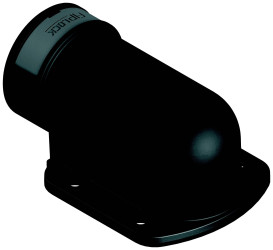 Element końcowy Fränkische Rohrwerke 4890917801 65.6 mm szary 10 szt.