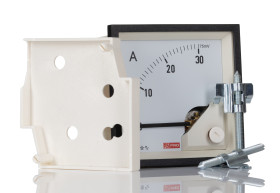 Woltomierz DC zakres 0/30A For Shunt 75mV wysokość wycięcia: 68mm wartość 0/30A For Shunt 75mV 1% +65°C RS PRO