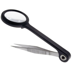 Donau PZ80 Elektronik Magnifying Tweezers Pointed For Precision Tasks