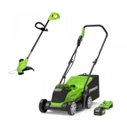 Kosiarka 33cm + podkaszarka 25cm, akumulatorowe 24V, z ładowarką i akumulatorem 4Ah GD24LM33LT25K4 1305007