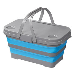 Kosz piknikowy składany kamper ze stolikiem