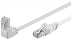 Cat 5Ekabel Łączący 1X 90 Pod Kątem,F/Utp, Biały - Długość Kabla 0.5 M