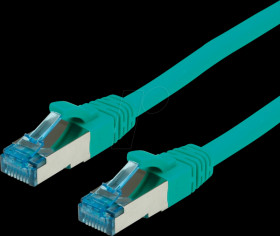 21991982 Patch cable Cat. 6a S/FTP PIMF, green, 0.15 m