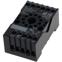 TE Connectivity 1415035-1 Relay Socket 11 Pin DIN Rail Screw 10A 240V