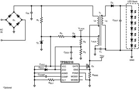 Off-line primary side sensing LED driver with PFC