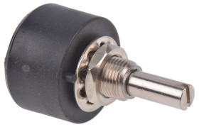 Potencjometr z przewodem nawojowym 250Ω RS PRO średnica wału 6 mm 1W długość wału 25mm średnica 25.4mm Montaż panelowy