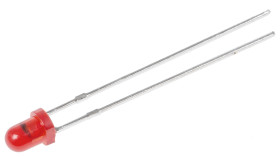 LED, THT, czerwona, 2-Pin, 14 V, 60 °, Kingbright, Blinking