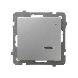 AS Łącznik schodowy z podświetleniem srebro ŁP-3GS/m/18