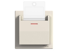 ASFORA Wyłącznik hotelowy (mechaniczny) krem z ramką EPH6200123 SCHNEIDER ELECTRIC
