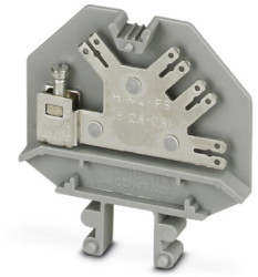 Through terminal block, screw connection, 0.2-4.0 mm², 2 pole, 32 A, 8 kV, gray, 2017017