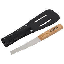 Draper 93067 Shoe or Leather Knife with Belt Holster, 115mm