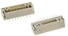 Wtyk PCB 8-pinowe raster: 1.25mm -rzędowe RS PRO Montaż powierzchniowy Męski 1A 50V