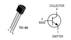 Tranzystor bipolarny NPN 2N2222A, 0.8A, 30V