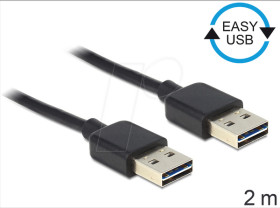 85556 Cable EASY-USB 2.0 Type-A male &gt; male