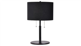 Lampa Stołowa Fogo 2Xe27 Czarna Lp-0304/2T Bk Light Prestige