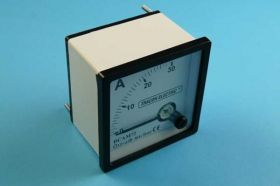 AMPER.30DC 72x72mm 75mV WYM.SKALA