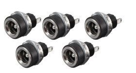 Opencircuit DC socket built-in 5.5 mm x 2.1 mm - 5 pieces