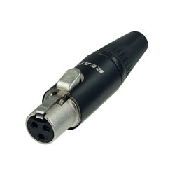 REAN RT3FC-B Tiny XLR 3 Pole Cable Connector Female