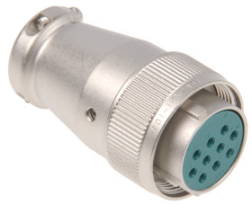 Złącze okrągłe 10-pinowe Miniature Kabel Wtyk JAE Żeńskie SRCN