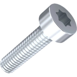 Cylinder head screw, TX, M2.5, Ø 4.5 mm, 10 mm, steel, stainless, ISO 14580, 001.63.242