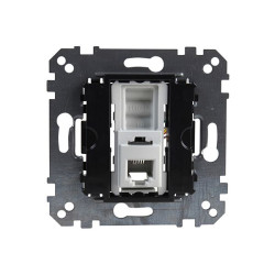 Gniazdko telefoniczne, rodzaj: Żeński, złącze: RJ12, l. żył: 6, montaż Montaż na panelu