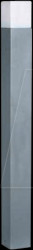 OPT 9316 Bollard light, E27 base, gray, 100 cm