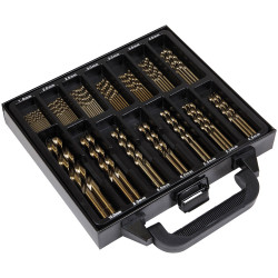 Sealey DBS99CB Drill Bit Set HSS Cobalt Fully Ground 99pc