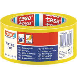 tesa 60760-00087-15 marking Tape black/yellow 33m x 50mm 1pc