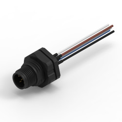 Złącze wielostykowe przemysłowe 5-pinowe M12, panelowe Wtyczka Wurth Elektronik