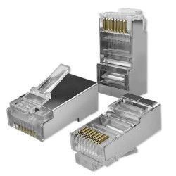 Qoltec Wtyk złącze modularne RJ45 CAT6 FTP Pozłacane styki 10 sztuk