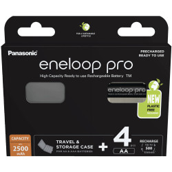 Eneloop 52333180 Eneloop Pro Rechargeable AA Batteries 2500mAh 4-pack