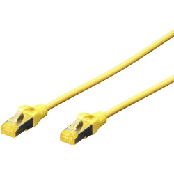Digitus DK-1644-A-010/Y RJ45 cable CAT6A S/FTP 1m Yell Hal-free Flame-retardant