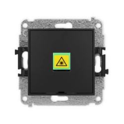 ICON Mechanizm gniazda światłowodowego/optycznego pojedynczego, bez pola opisowego czarny mat 12IGOPBO-1