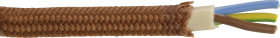 Przewód przyłączeniowy Kash, 3 x 0.75 mm², Miedziany, nieizolowany, Produkty w metrach bieżących, brązowy