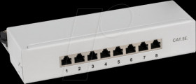37735.8 Mini-Patchpanel STP Cat.5e, 10" 1U,grey