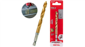 Wiertło Do Metalu Hss-G Tin Walcowane 8X70/111Mm Red Hex Shockwave Milwaukee