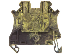 Złączka szynowa 2-przewodowa 2,5mm2 czarno-żółta Ex UT 2,5-FE 3245121 /50szt./