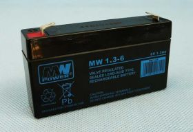 6V/1,3Ah 98x25x52 F1 MW AKUMU.AGM