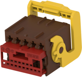 Socket, 23 pole, straight, 2 rows, blue, 2-1419158-2