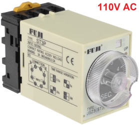 Przekaźnik czasowy ST3p / A-A / 110VAC ( 0,5s. 5s. 30s. 3min. )