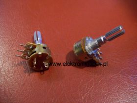 Potencjometr obrotowy 47k Ohm liniowy z wyłącznikiem