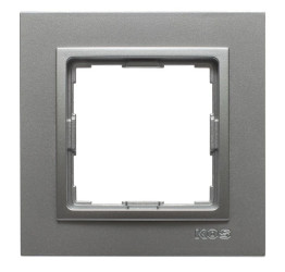 VENA2 Ramka pojedyncza aluminium 524081