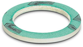 Flat seal, M10, (W x H) 17 x 1.6 mm, centellen, green, for IP68, 3241173