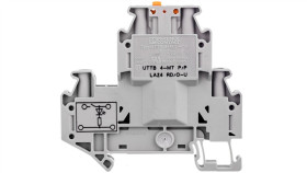 Złączka Przelotowa 4-Przewodowa Z Odłącznikiem Nożowym 4Mm2 Szara Uttb 4-Mt...