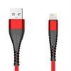 Przyłącze USB 2.0 A wtyk - iPhone Lightning wzmocnione plecione SPIDER 2,0m czerwone