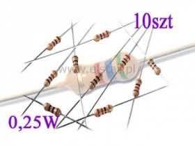 Rezystor węglowy 5,6 kOhm 0,25W ( min. x10szt)